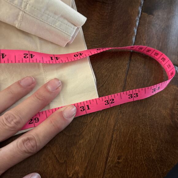 NWT A New Day Stretch High Waisted Wide Leg Cargo Pants Cream Women's Size 10 - Picture 11 of 11